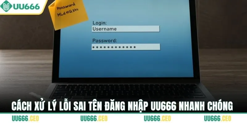 Cách xử lý lỗi sai tên đăng nhập nhanh chóng